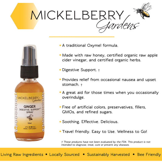 Ginger Digestive Support Spray - Mickelberry Gardens ~ Blessings Grow Meadows