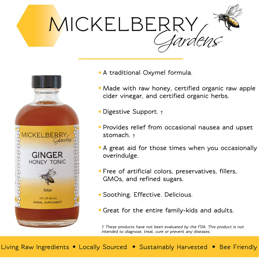 Ginger Honey Tonic - Mickelberry Gardens ~ Blessings Grow Meadows