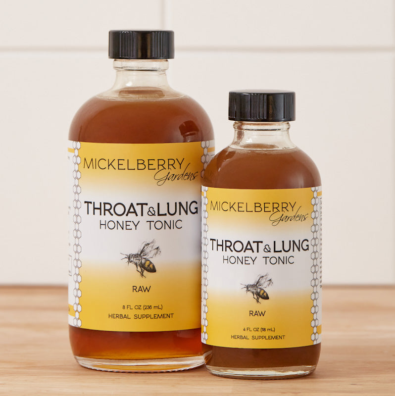 Throat and Lung Honey Tonic - Mickelberry Gardens ~ Blessings Grow Meadows