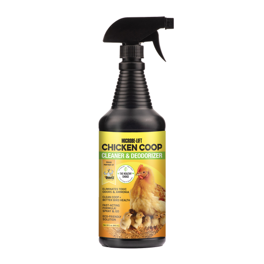 Microbe-Lift Chicken Coop Cleaner & Deodorizer - 32 oz - OverEZ Chicken Coop ~ Blessings Grow Meadows