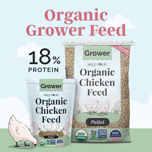 Grower Organic Chicken Feed - Blessings Grow Meadows