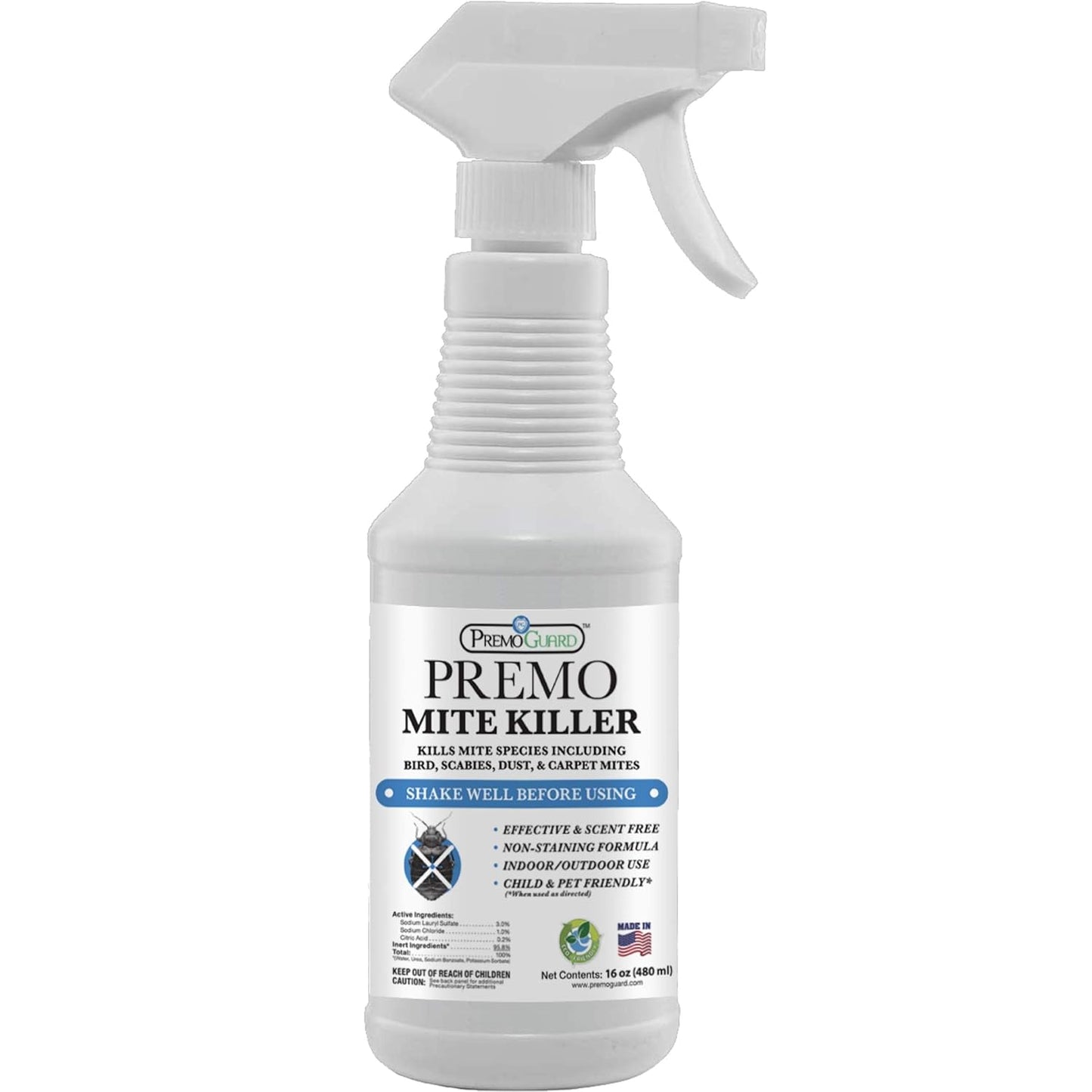 Mite Killer Spray - All Natural Non-Toxic - By Premo Guard - Premo Natural Products ~ Blessings Grow Meadows