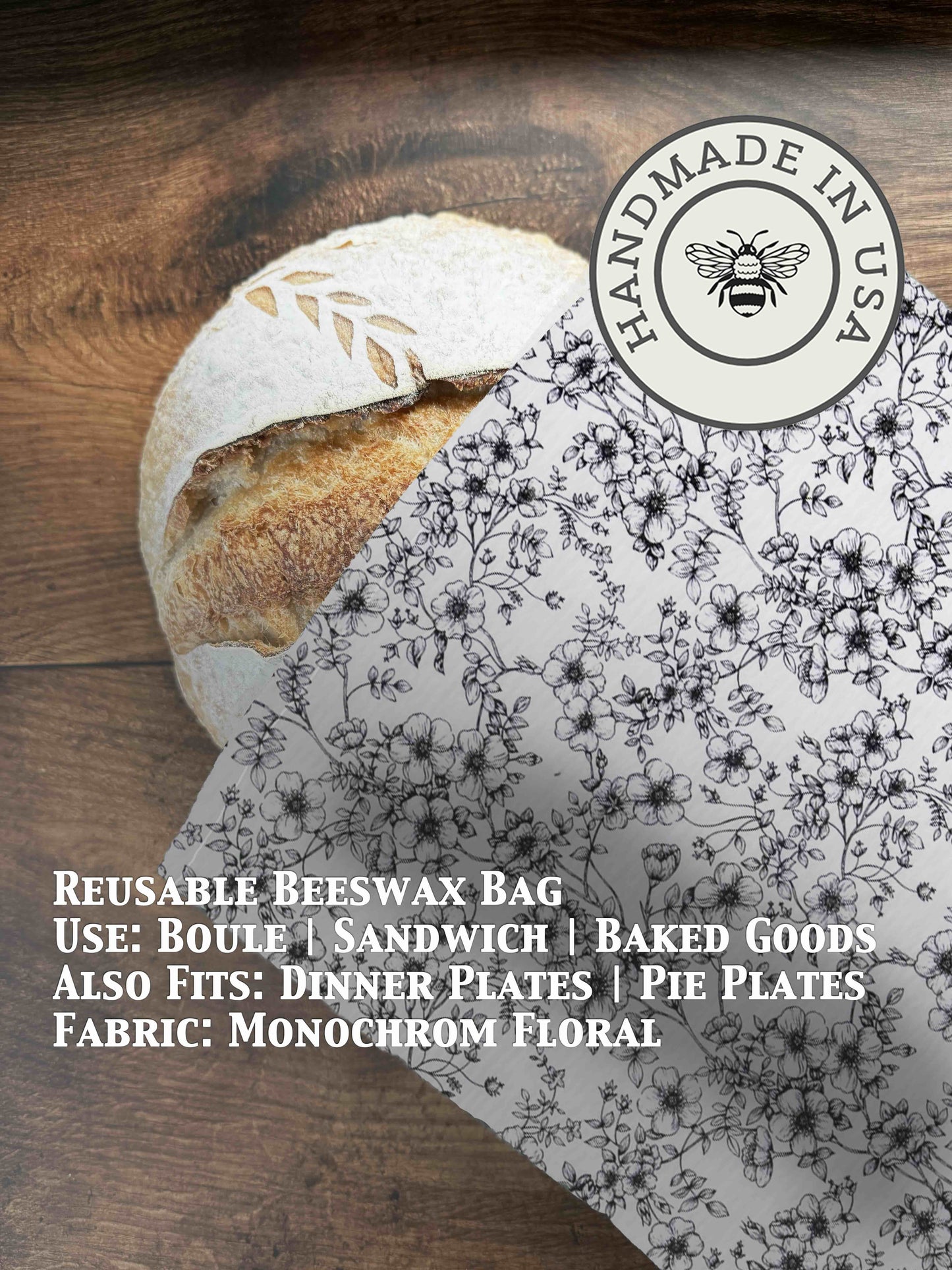 Bread Bag | Beeswaxed - Five Oaks Farm ~ Blessings Grow Meadows