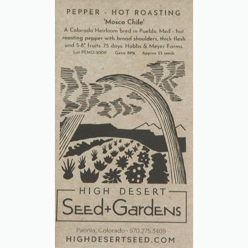 Mosco Chile Hot Roasting Pepper Seeds - Blessings Grow Meadows -