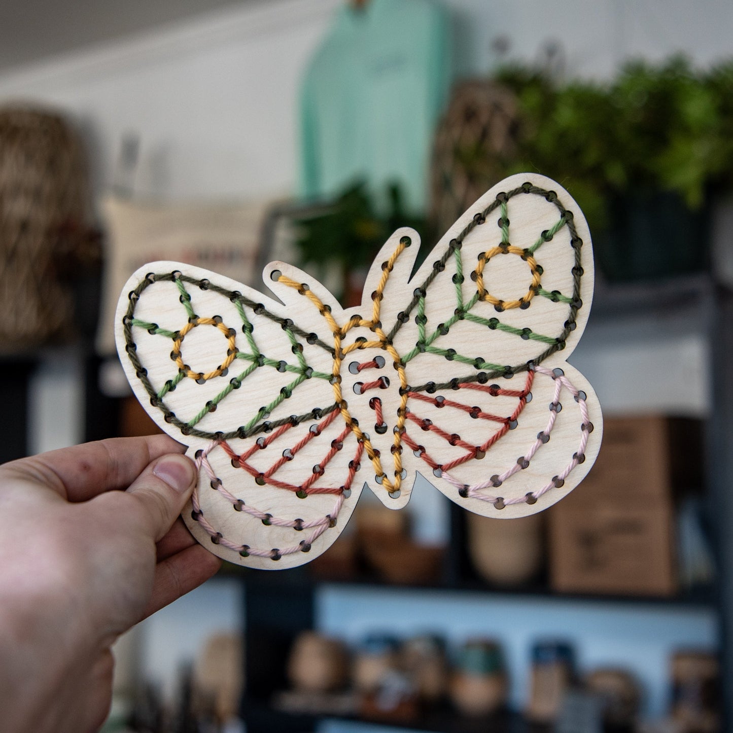 Moth Yarn Embroidery Kit - Blessings Grow Meadows -