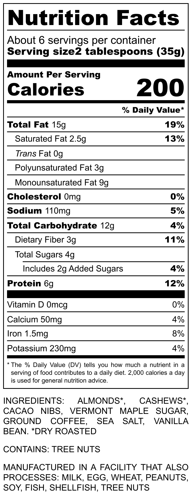 "Mud Season" - Crunchy Cacao Nib & Coffee Nut Butter - 7.5 oz - Mixed Up Foods ~ Blessings Grow Meadows