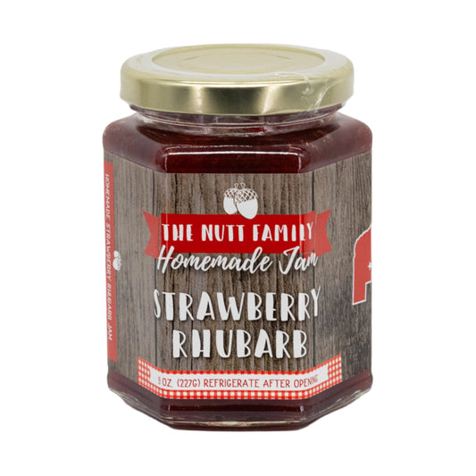 Strawberry Rhubarb Jam | 9 oz | Nutt Family Jams & Jellies - BuyNebraska.com ~ Blessings Grow Meadows