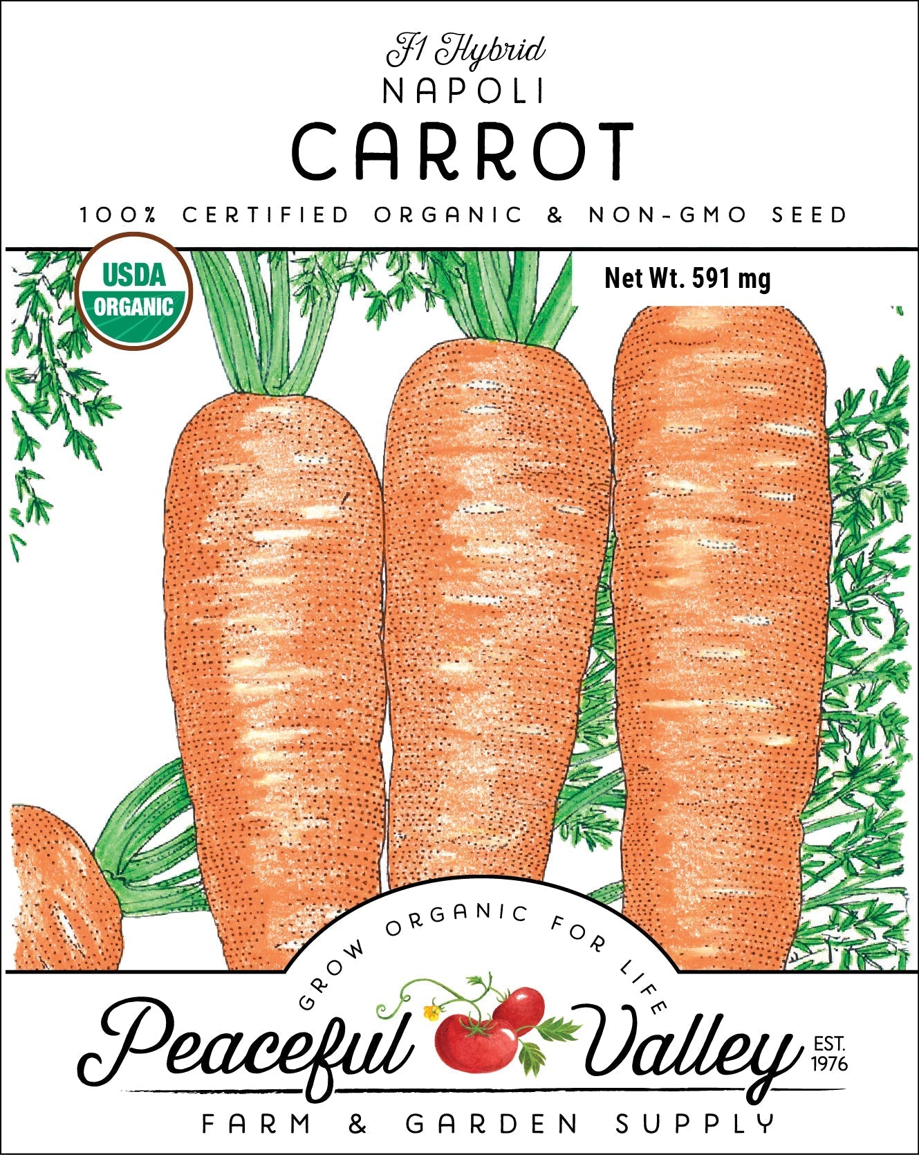 Napoli Carrot Seeds (Organic) - Blessings Grow Meadows