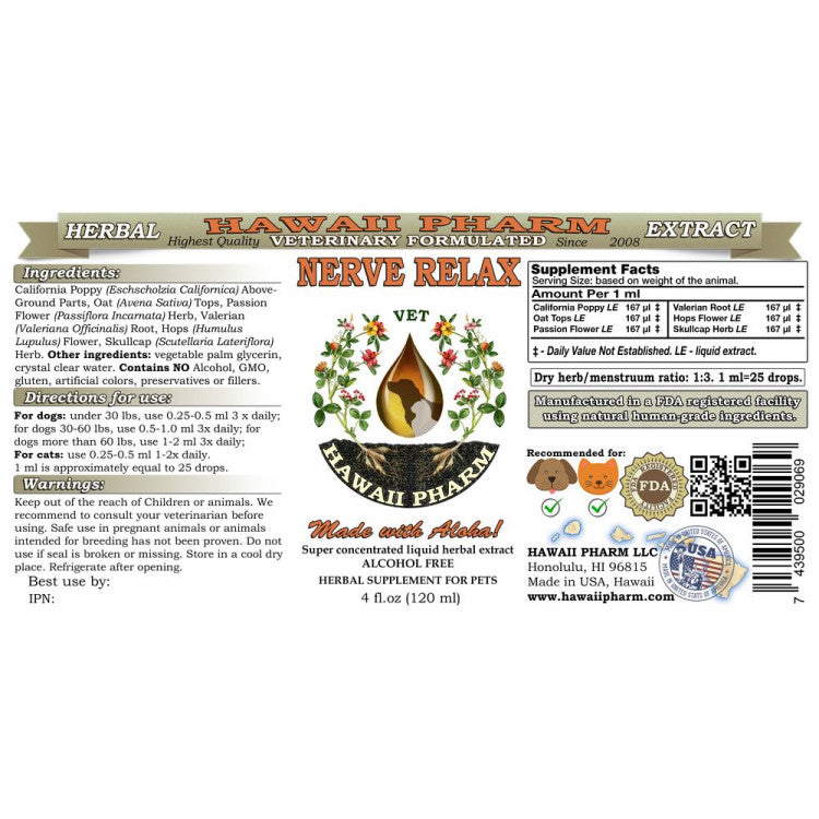 NERVOUS SYSTEM SUPPORT / Calming Remedy (nerve relax) - Blessings Grow Meadows