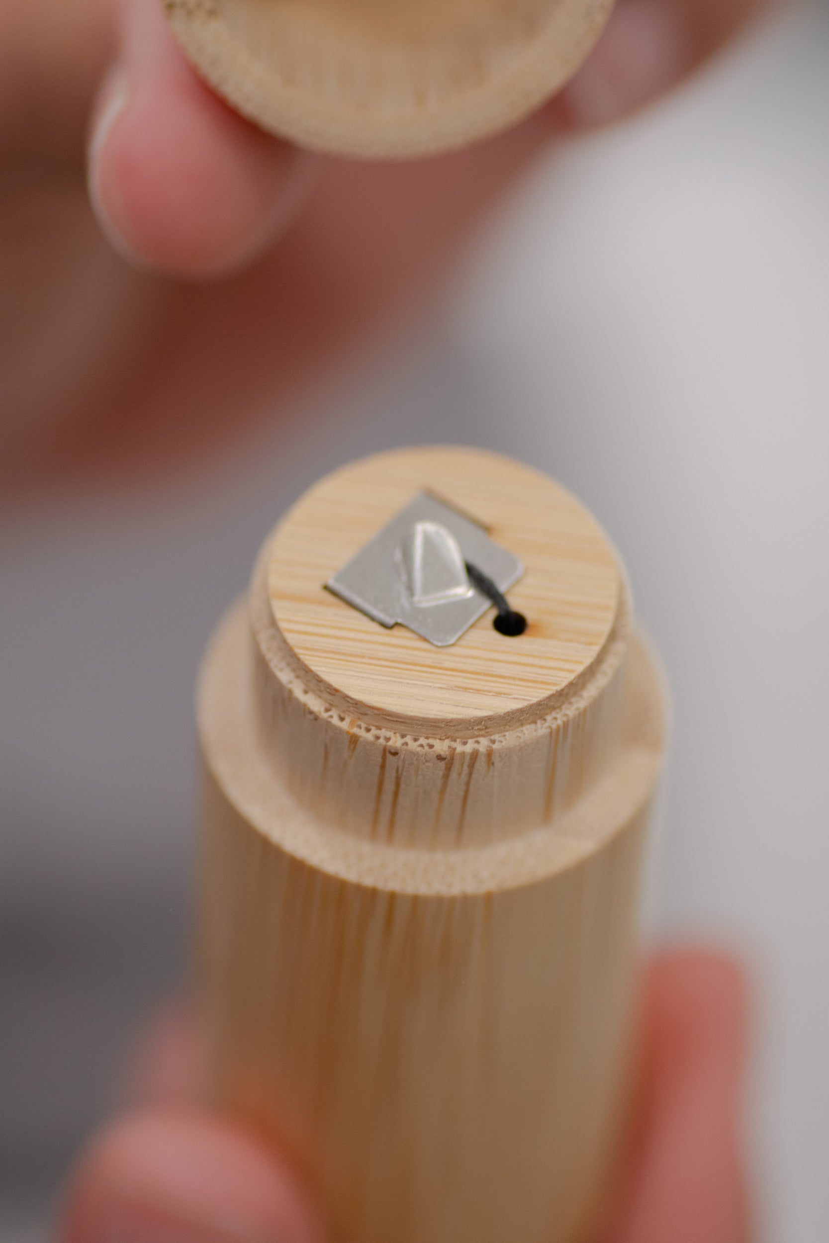 Charcoal Floss - Bamboo Holder - No Tox Life® - Blessings Grow Meadows