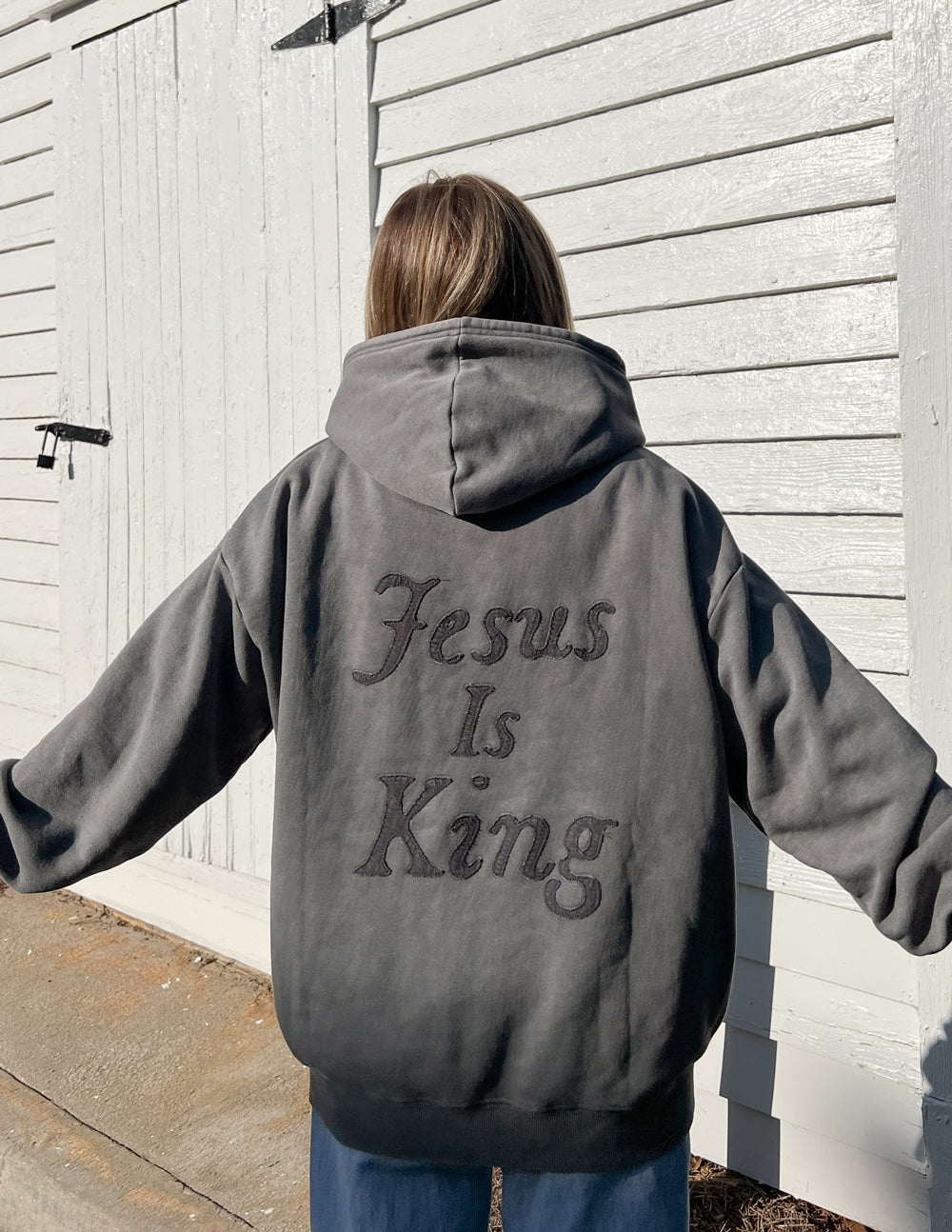 Not Sorry Jesus Is King Unisex Hoodie - Blessings Grow Meadows