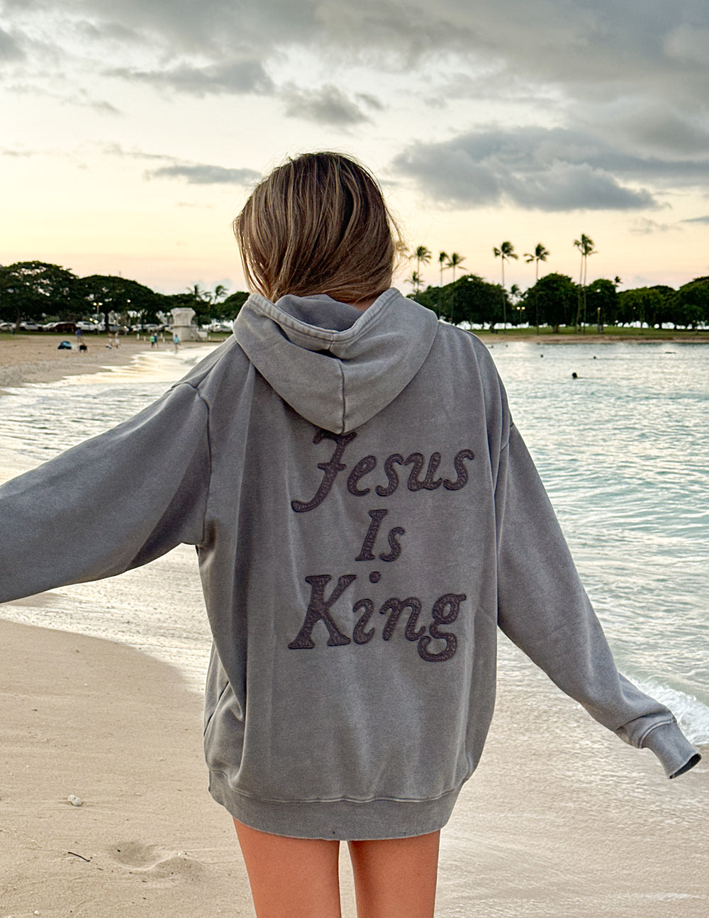 Not Sorry Jesus Is King Unisex Hoodie - Blessings Grow Meadows