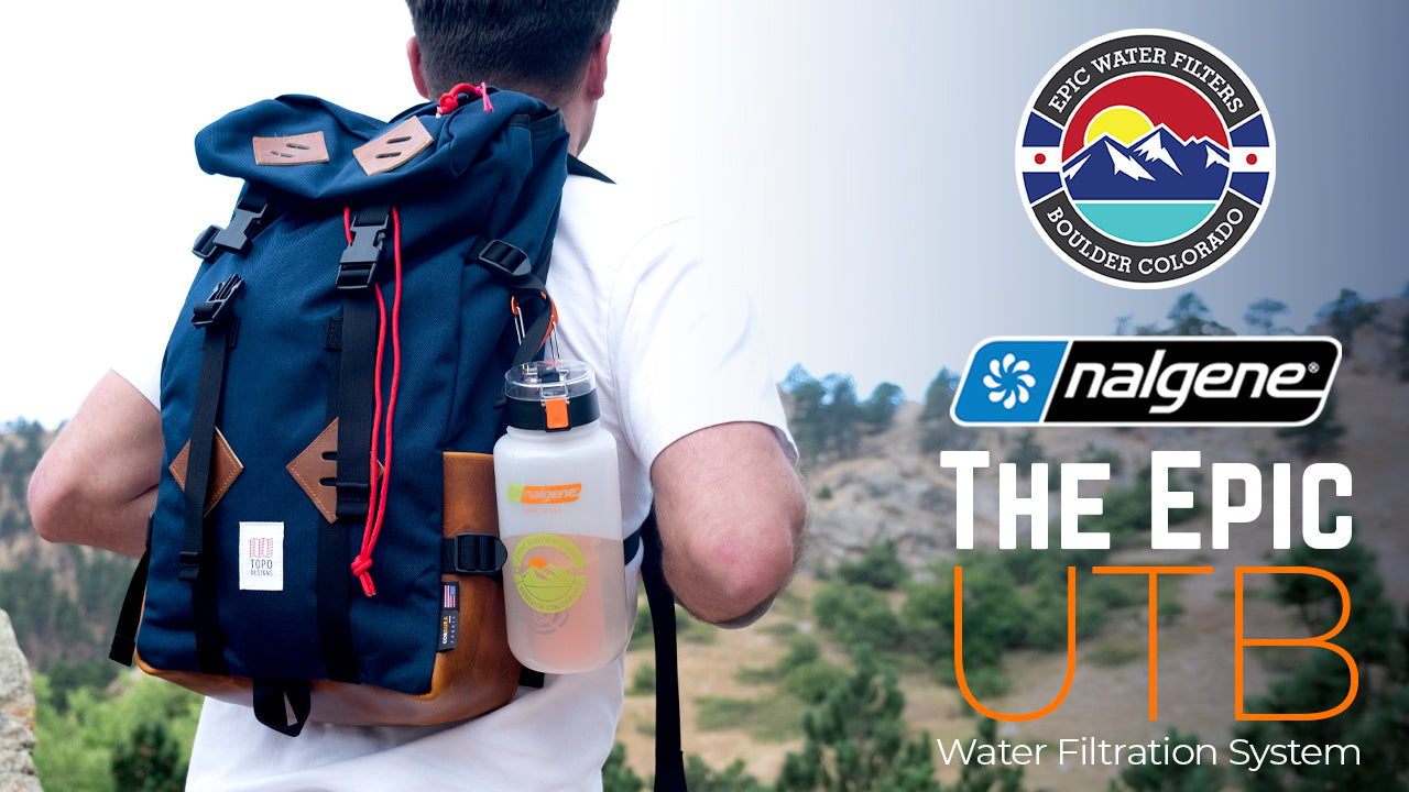 Epic Water Filters USA OG Ultimate Travel Bottle, compact reusable water bottle with filter for on-the-go hydration.