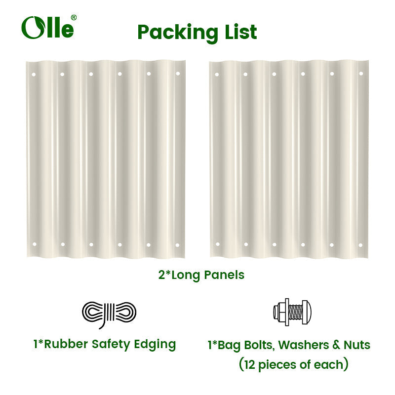 Olle Gardens 17" Tall, 12-in-1 20" Raised Bed Extension Kit