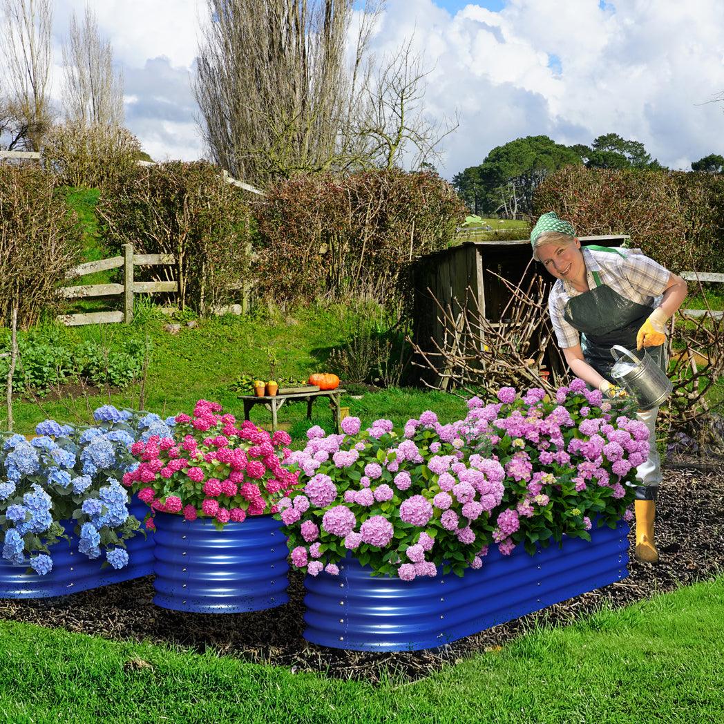 Olle 4-Style Modular Galvanized Raised Garden Bed from Blessings Grow Meadows 