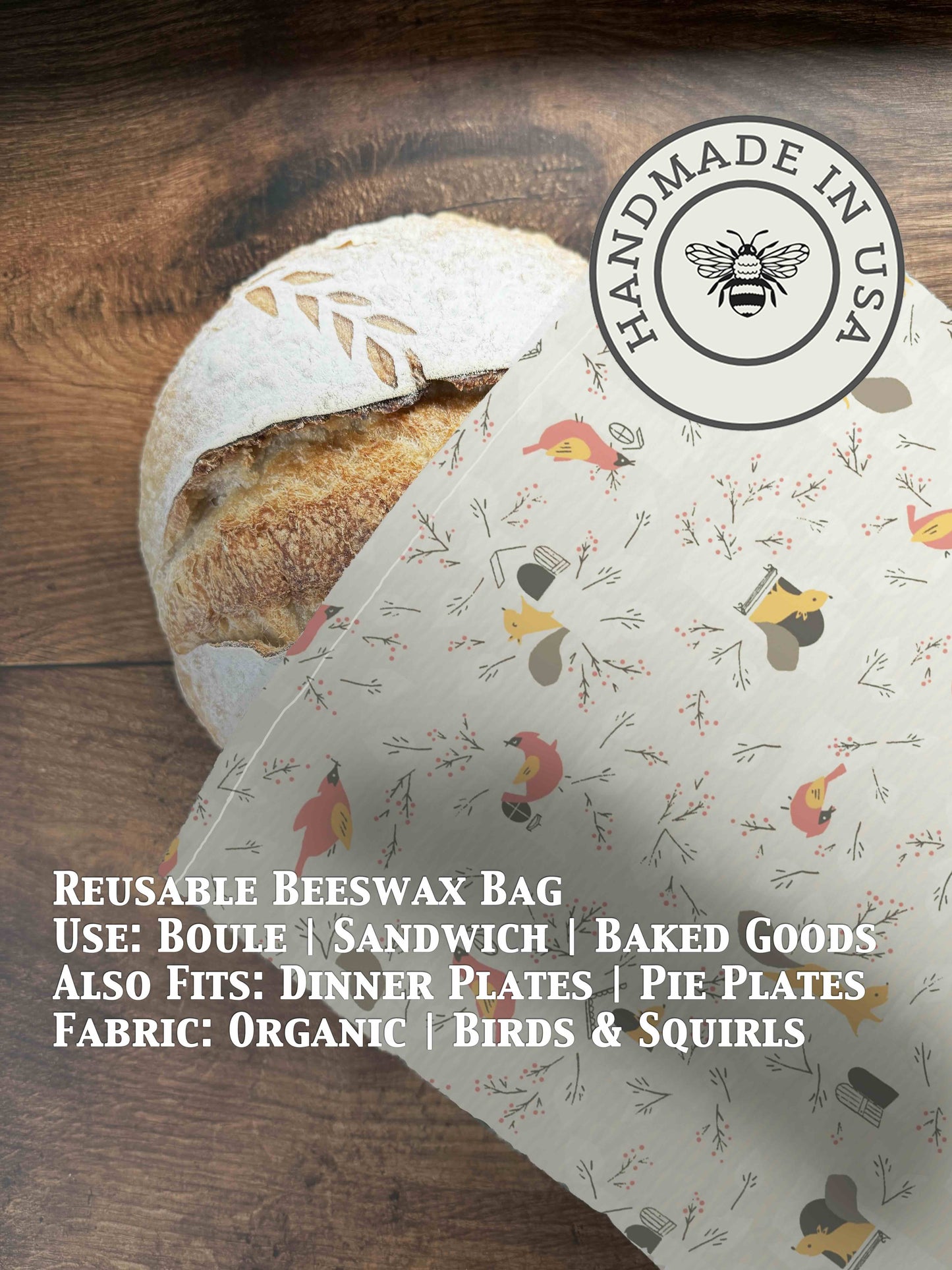 Bread Bag | Beeswaxed - Five Oaks Farm ~ Blessings Grow Meadows