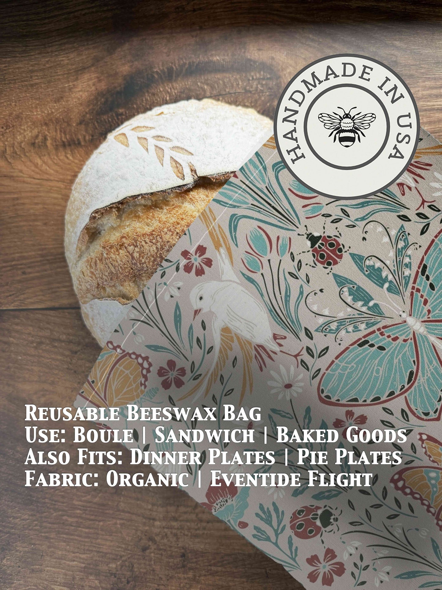Bread Bag | Beeswaxed - Five Oaks Farm ~ Blessings Grow Meadows
