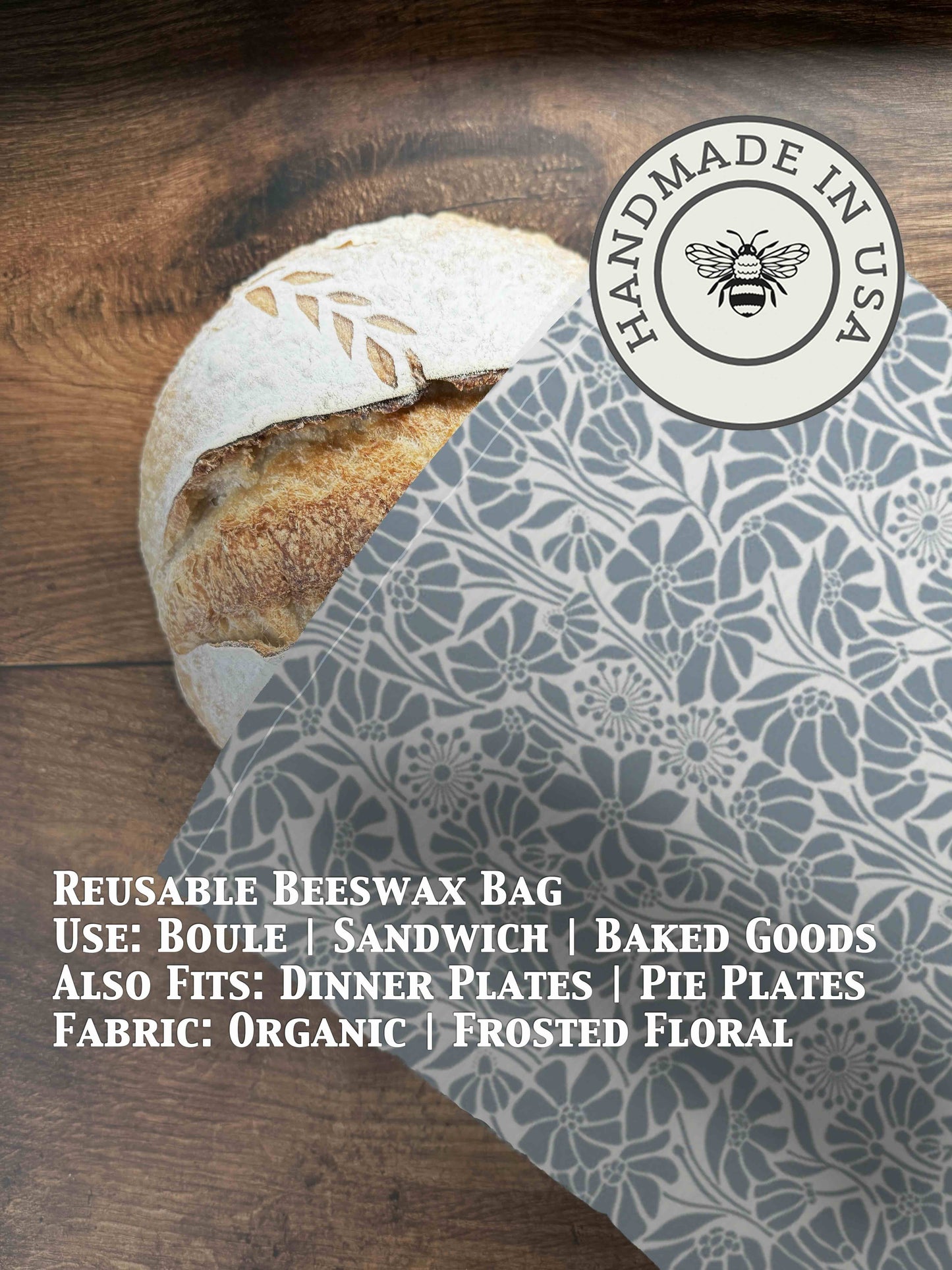 Bread Bag | Beeswaxed - Five Oaks Farm ~ Blessings Grow Meadows