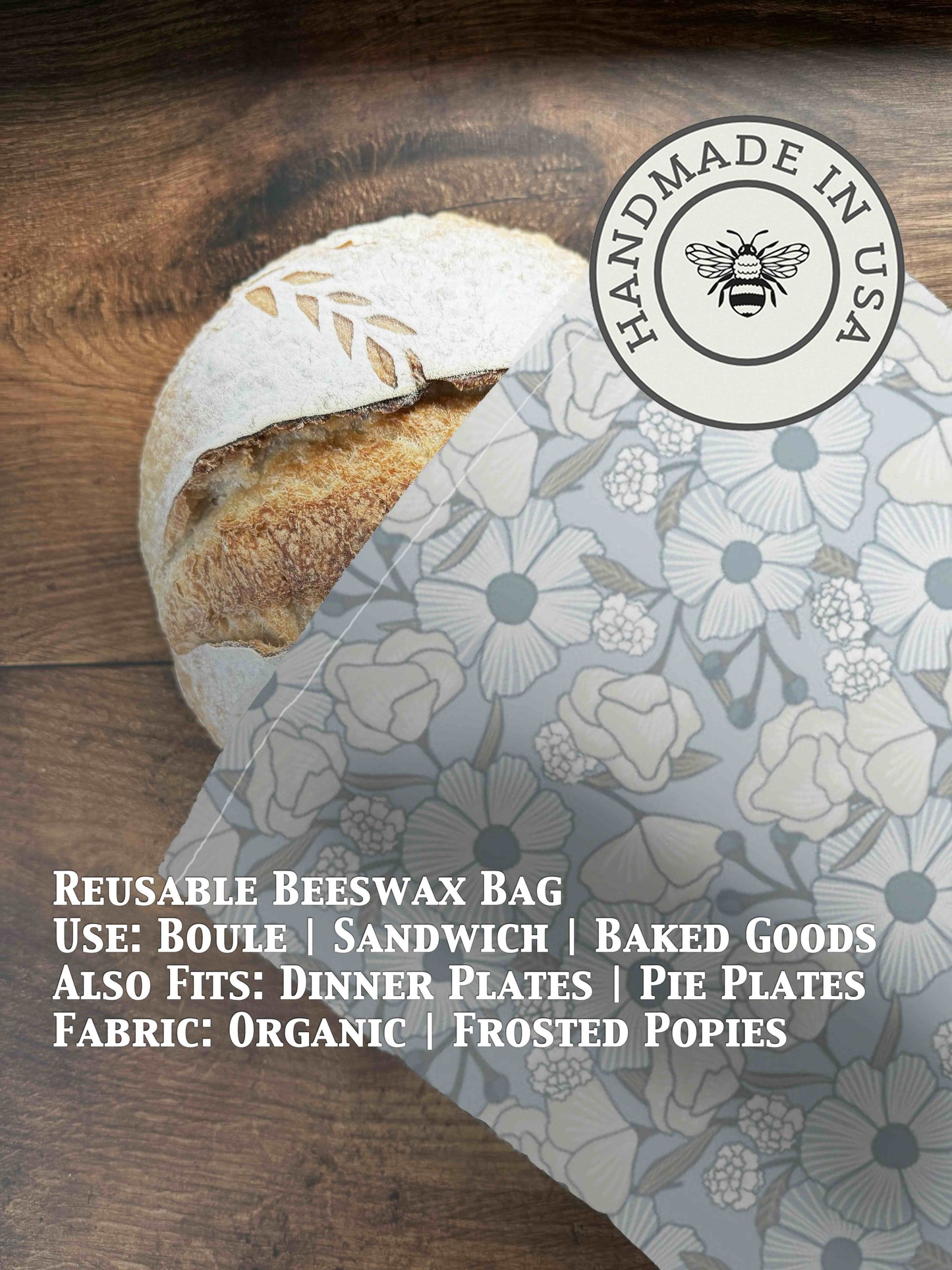 Bread Bag | Beeswaxed - Five Oaks Farm ~ Blessings Grow Meadows
