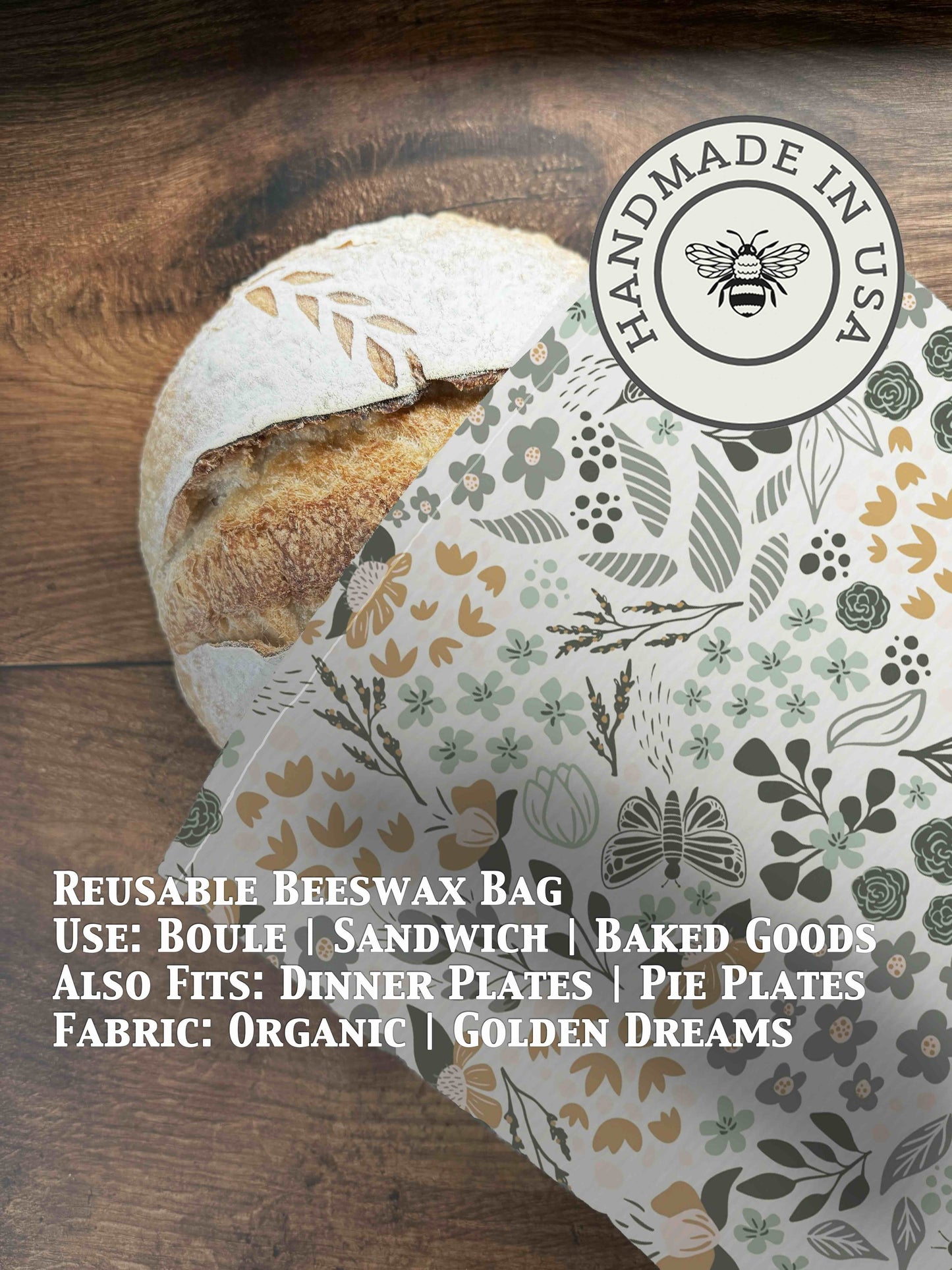 Bread Bag | Beeswaxed - Five Oaks Farm ~ Blessings Grow Meadows
