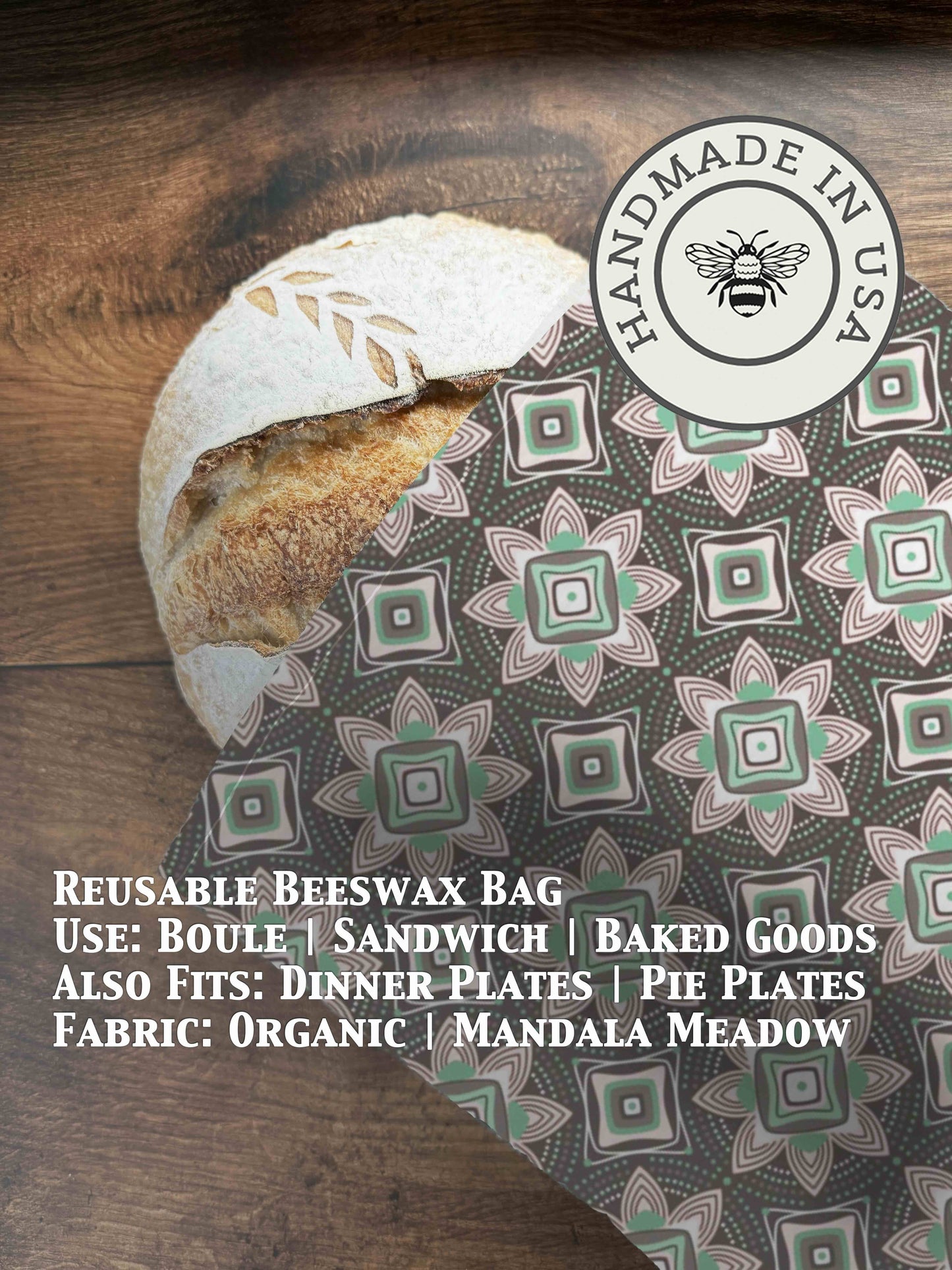 Bread Bag | Beeswaxed - Five Oaks Farm ~ Blessings Grow Meadows