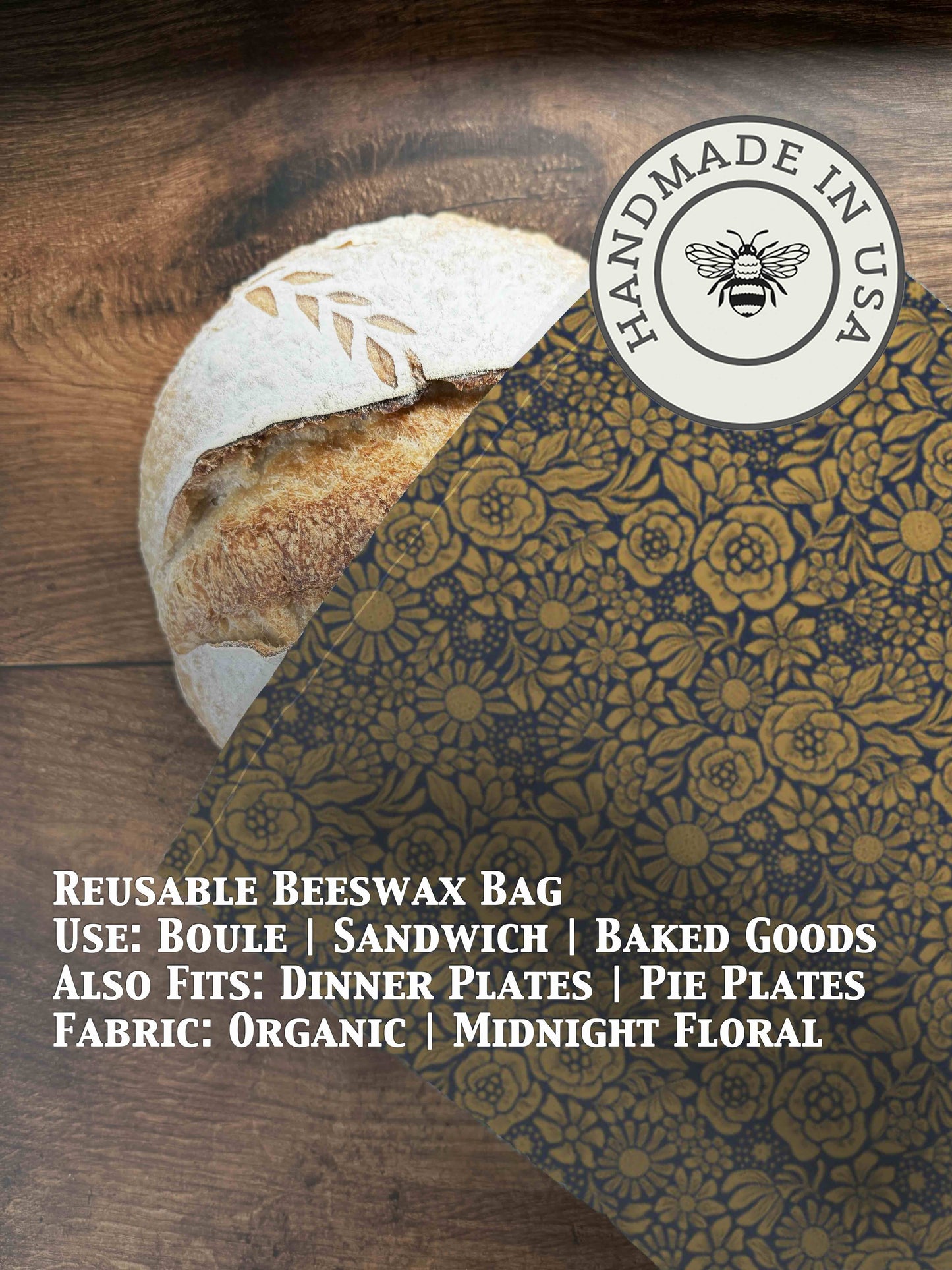 Bread Bag | Beeswaxed - Five Oaks Farm ~ Blessings Grow Meadows