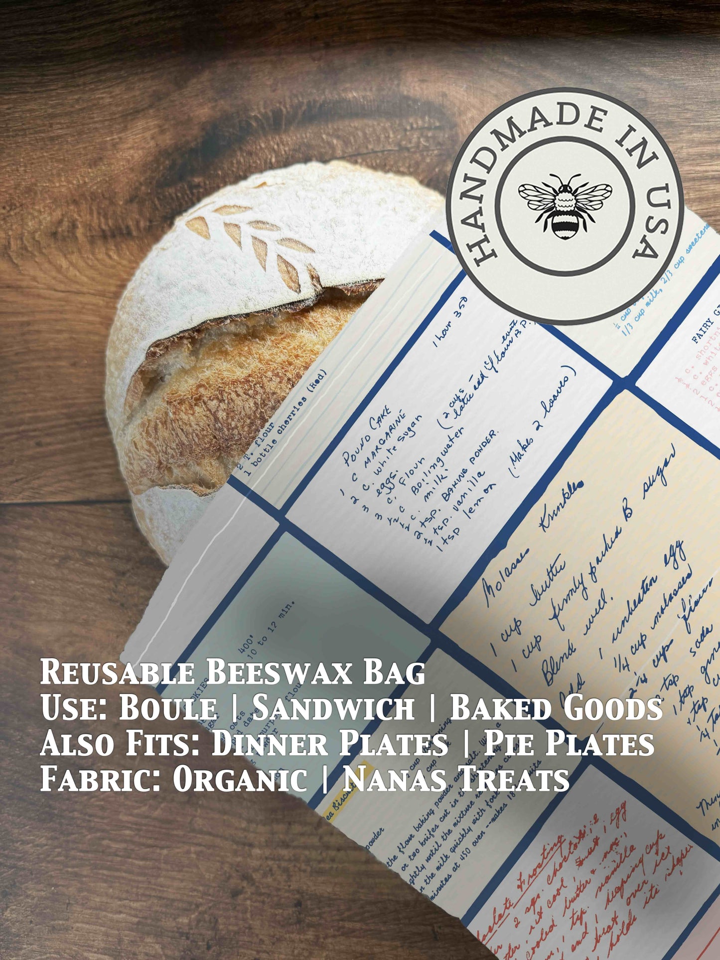 Bread Bag | Beeswaxed - Five Oaks Farm ~ Blessings Grow Meadows
