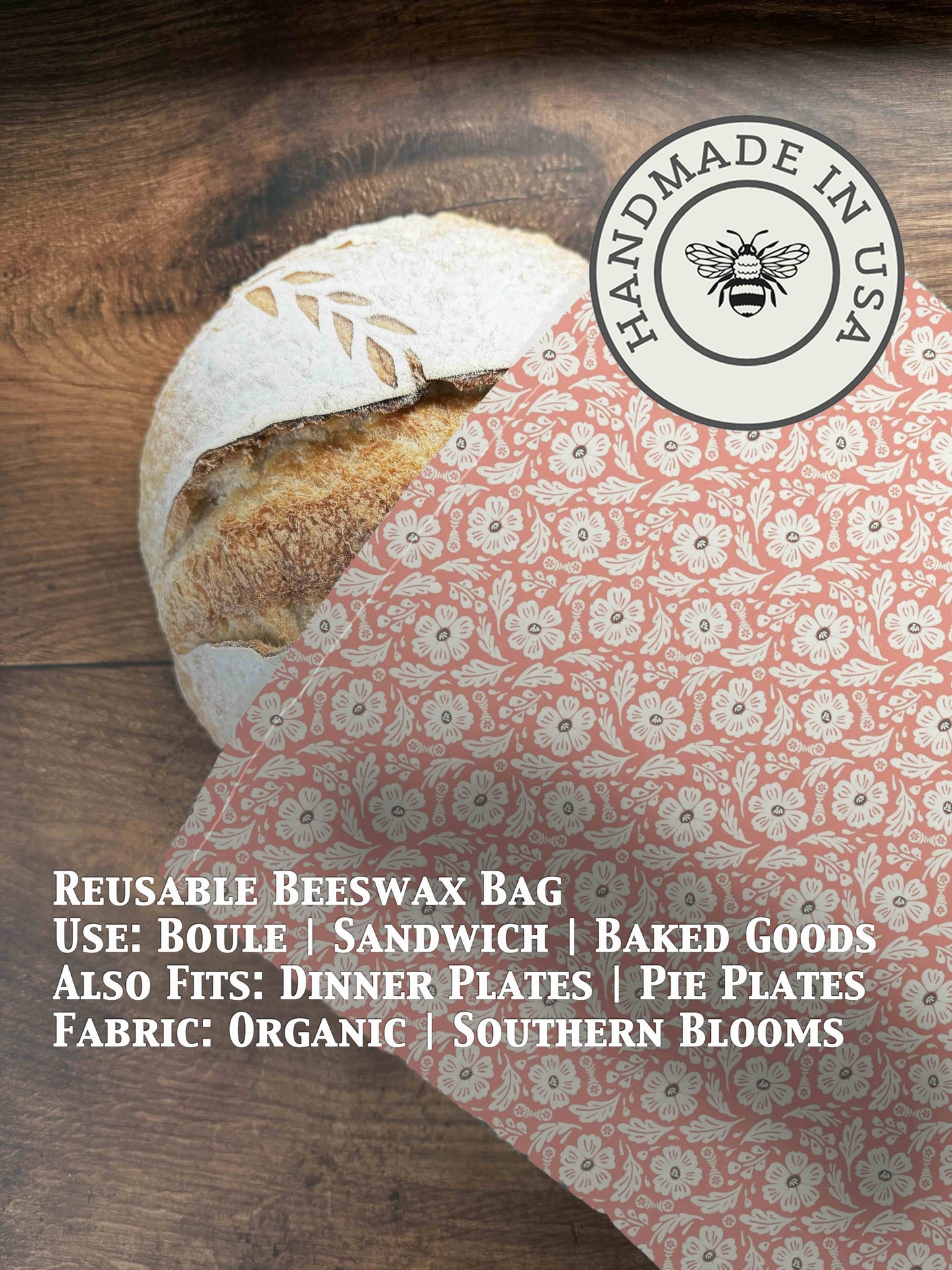 Bread Bag | Beeswaxed - Five Oaks Farm ~ Blessings Grow Meadows