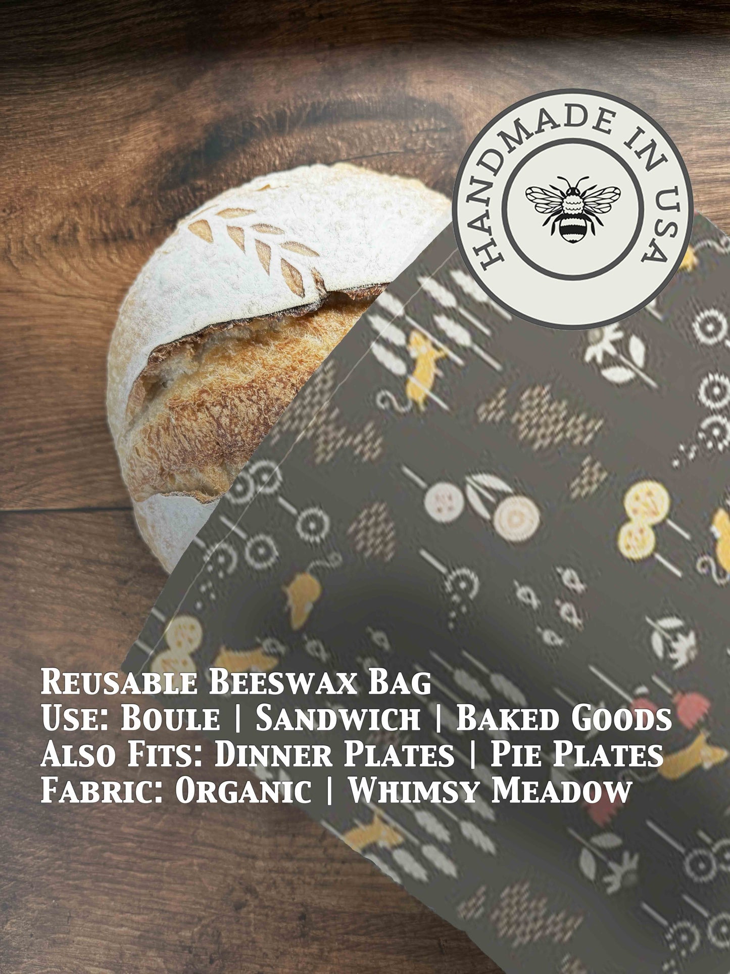 Bread Bag | Beeswaxed - Five Oaks Farm ~ Blessings Grow Meadows