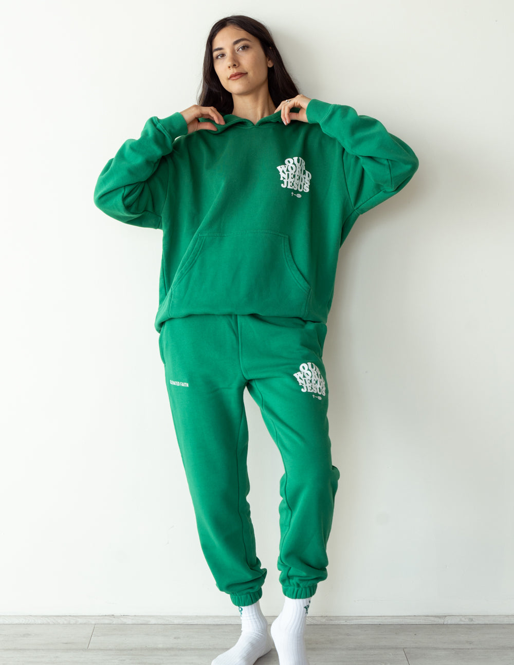 Our World Needs Jesus Unisex Sweatpant - Blessings Grow Meadows