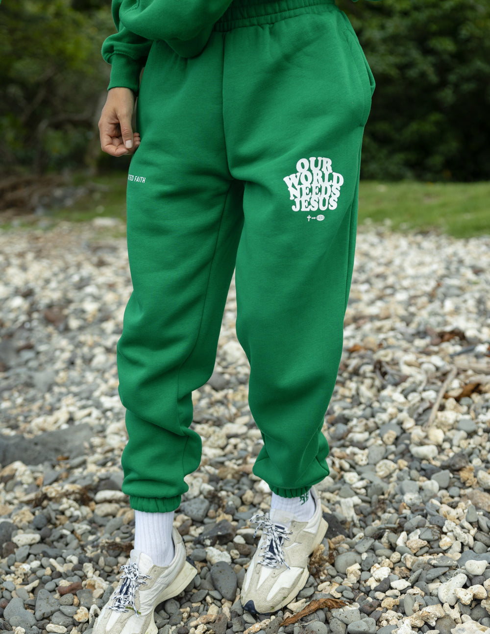 Our World Needs Jesus Unisex Sweatpant - Blessings Grow Meadows