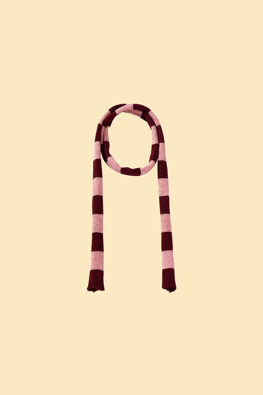 Rosé Bliss Thin Useless Striped Scarf (Free with Matching Sweater Purchase) - BarkBarkBaby ~ Blessings Grow Meadows