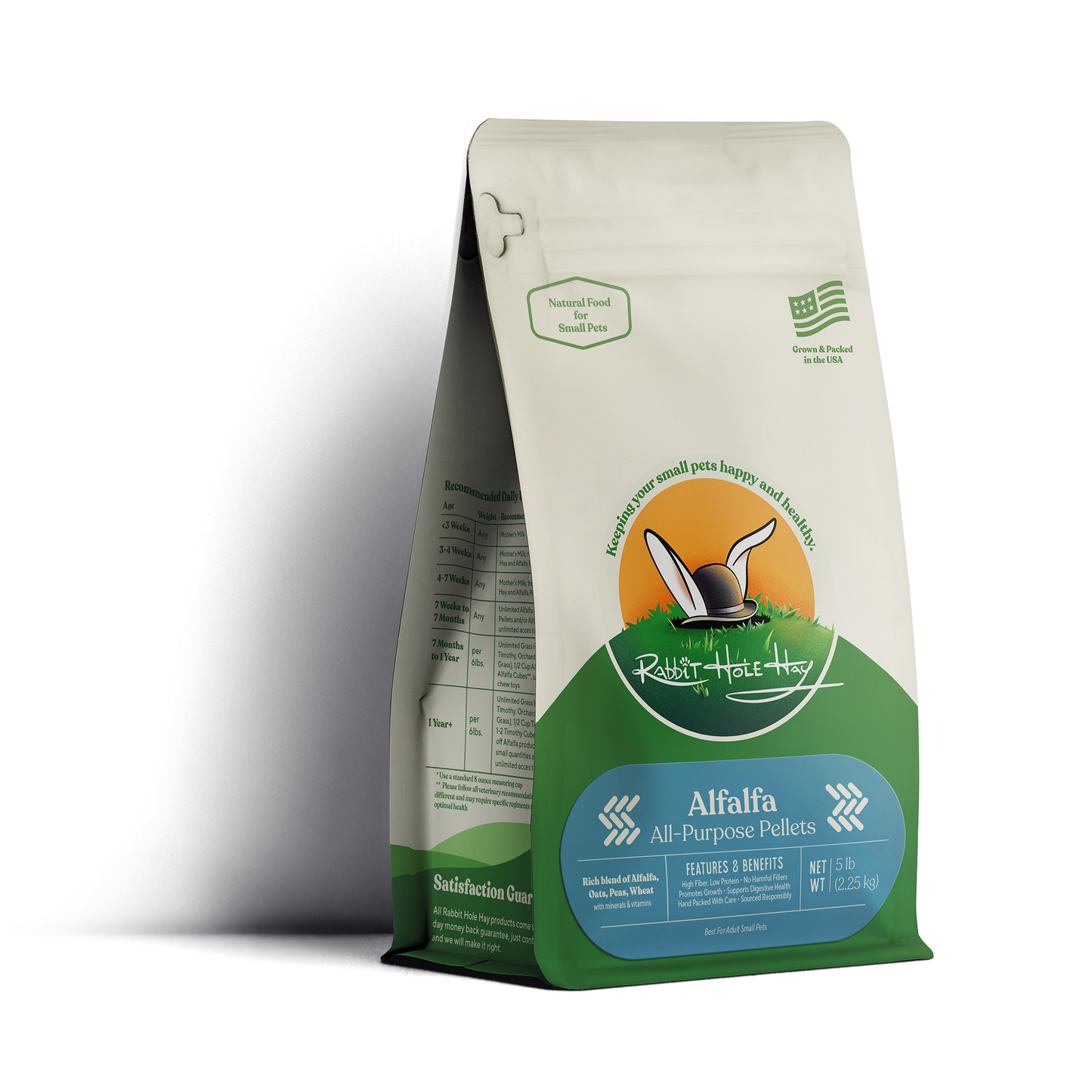 Rabbit Hole Hay All Natural Alfalfa Pellets - Rabbit Hole Hay ~ Blessings Grow Meadows