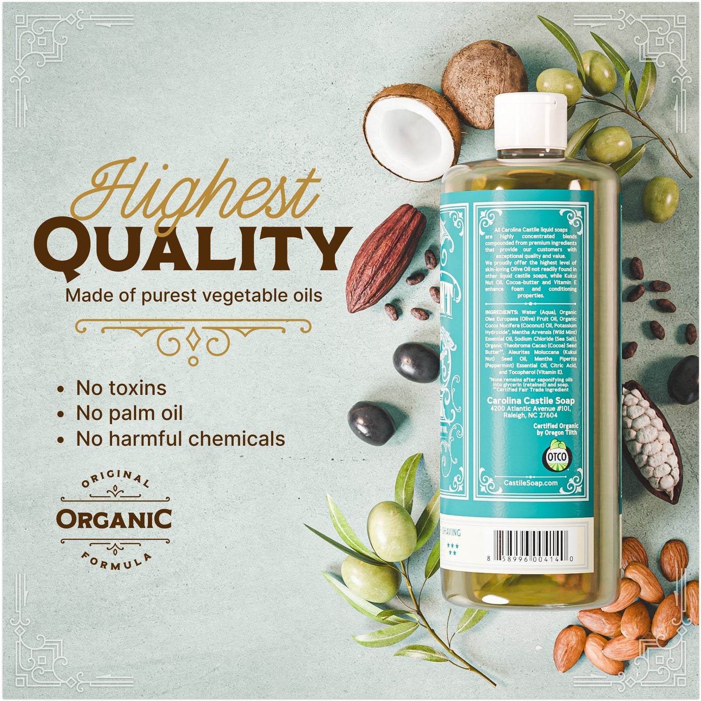 Peppermint Castile Soap - Carolina Castile Soap ~ Blessings Grow Meadows