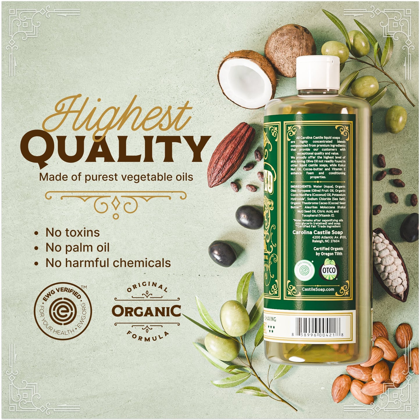 Gentle Unscented Castile Soap