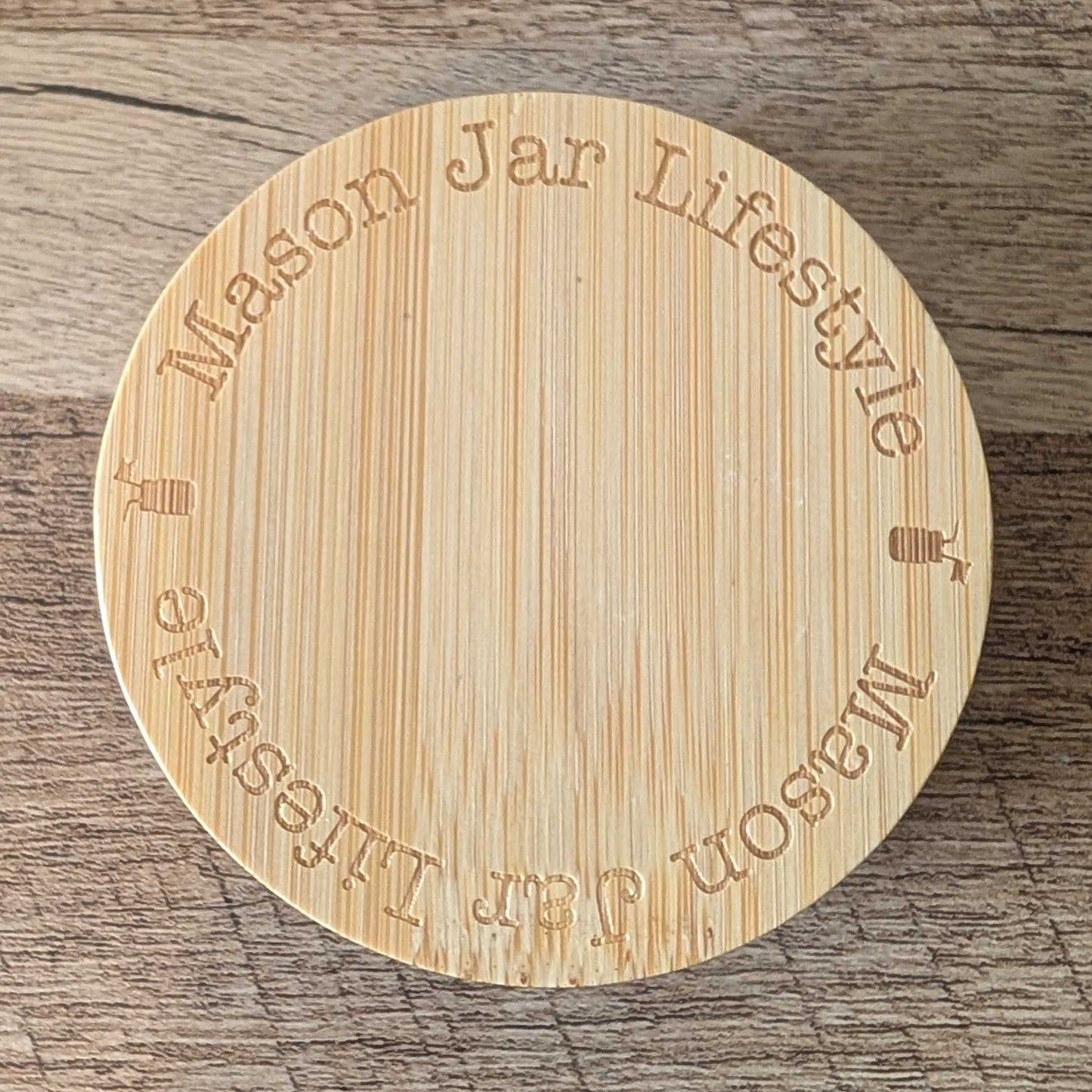 Bamboo Storage Stopper Lids for Mason Jars - Blessings Grow Meadows