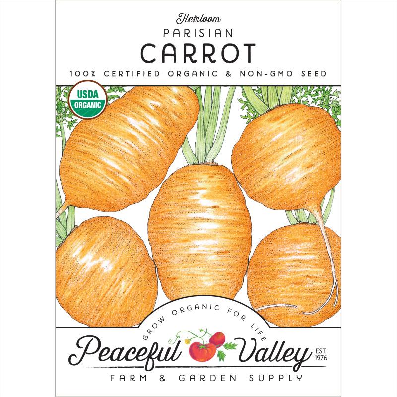 Parisian Carrot Seeds (Organic) - Blessings Grow Meadows