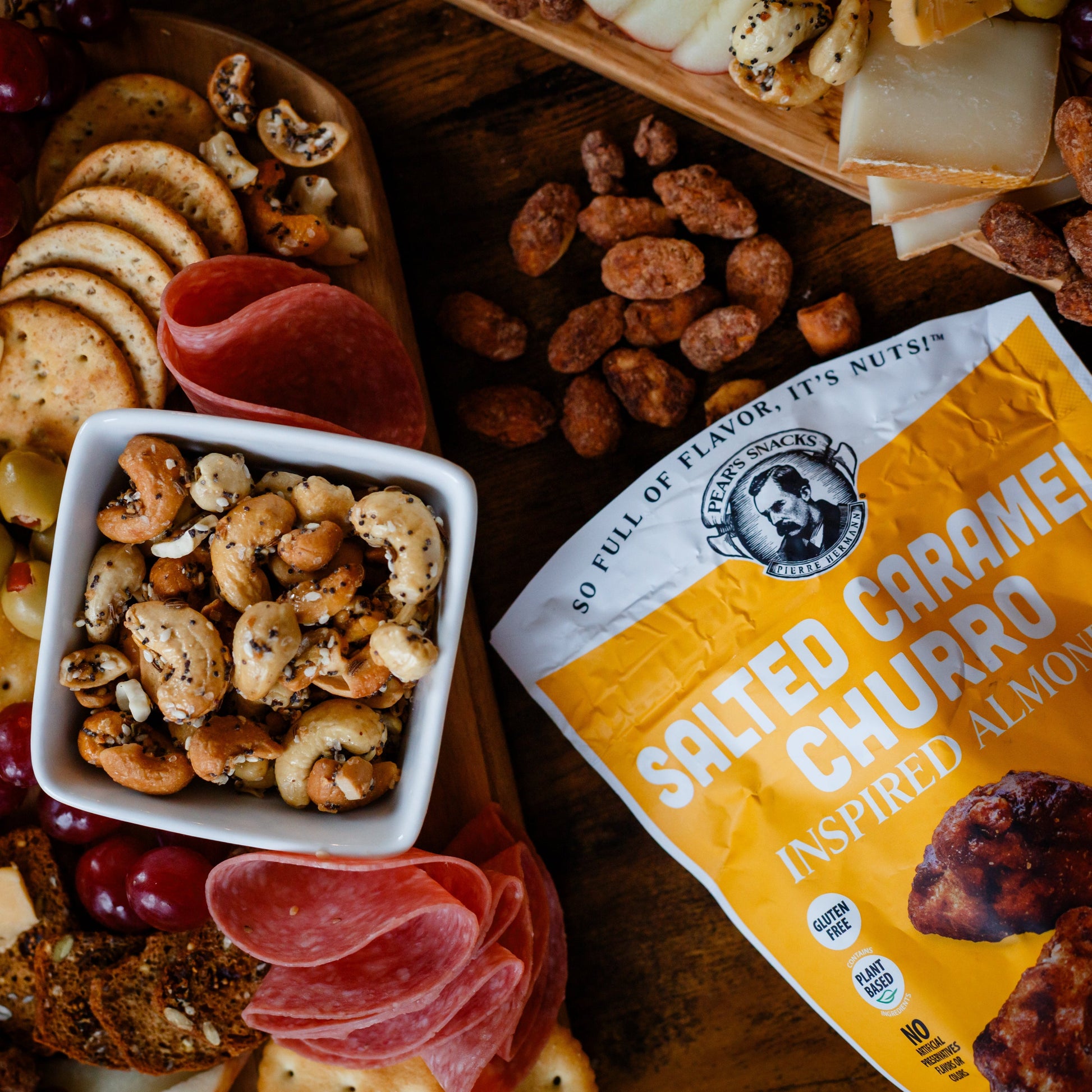 Salted Caramel Churro Inspired Almonds | Pack of 3 | 4.5 oz | Brenmar - BuyNebraska.com ~ Blessings Grow Meadows