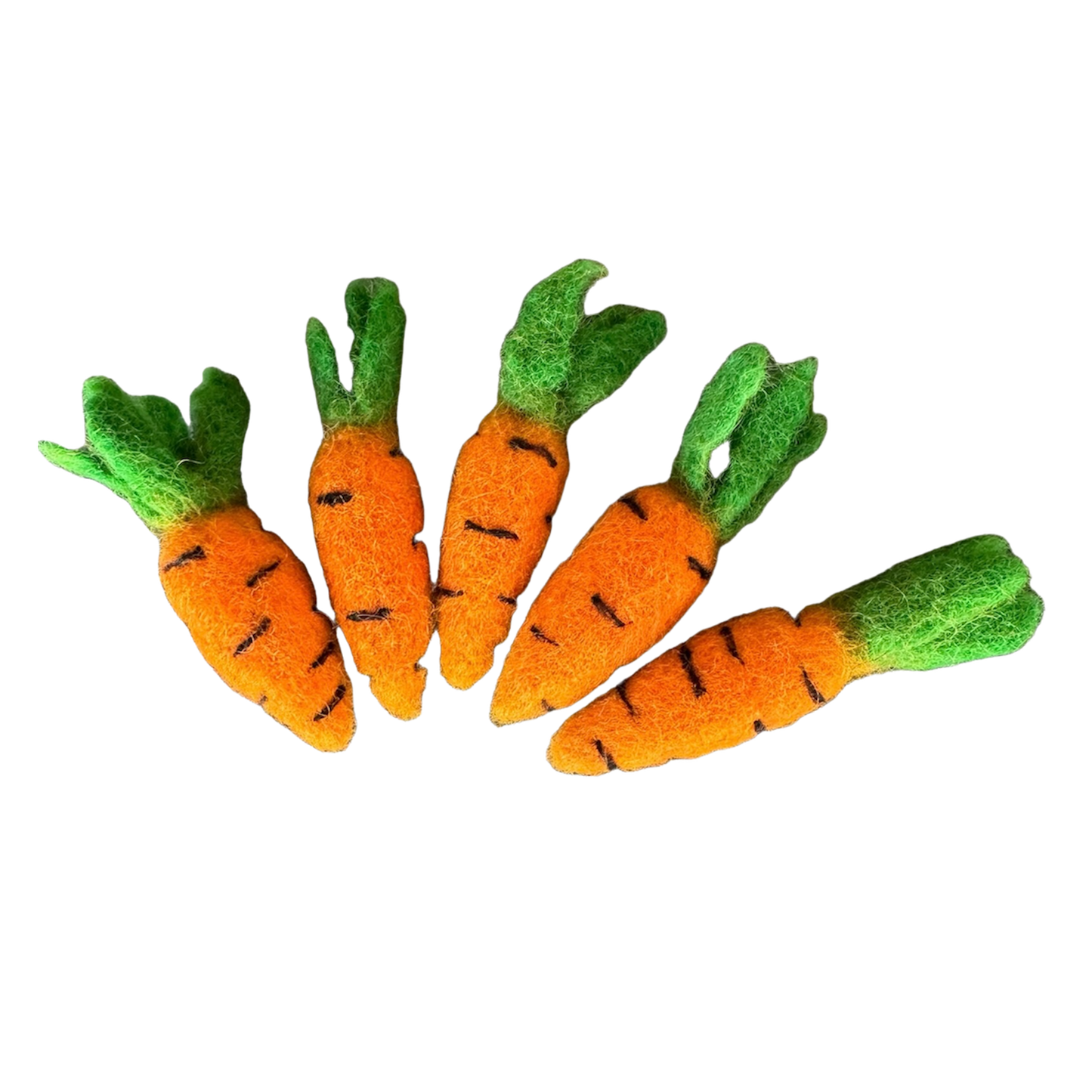 FELTED CAT TOY CARROTS - Blessings Grow Meadows
