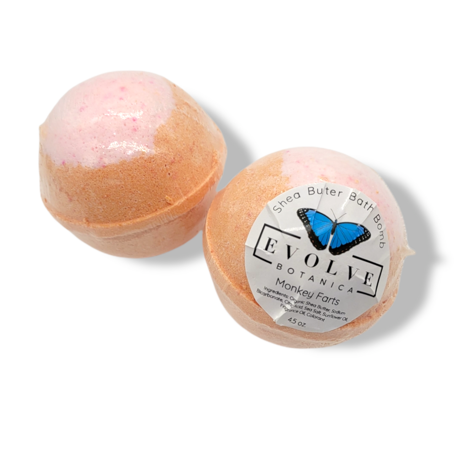 Bath Bomb - Monkey Farts - Evolve Botanica ~ Blessings Grow Meadows