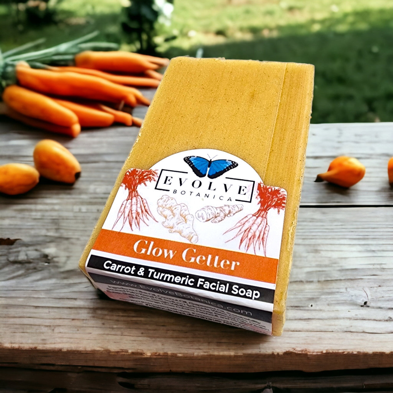 Standard Soap - Glow Getter (Carrot, Turmeric & Honey Facial Soap) - Blessings Grow Meadows
