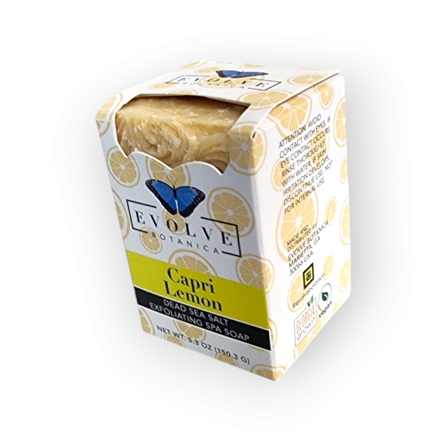 Specialty Soap - Capri Lemon (Limited Edition Salt Bar) - Evolve Botanica ~ Blessings Grow Meadows