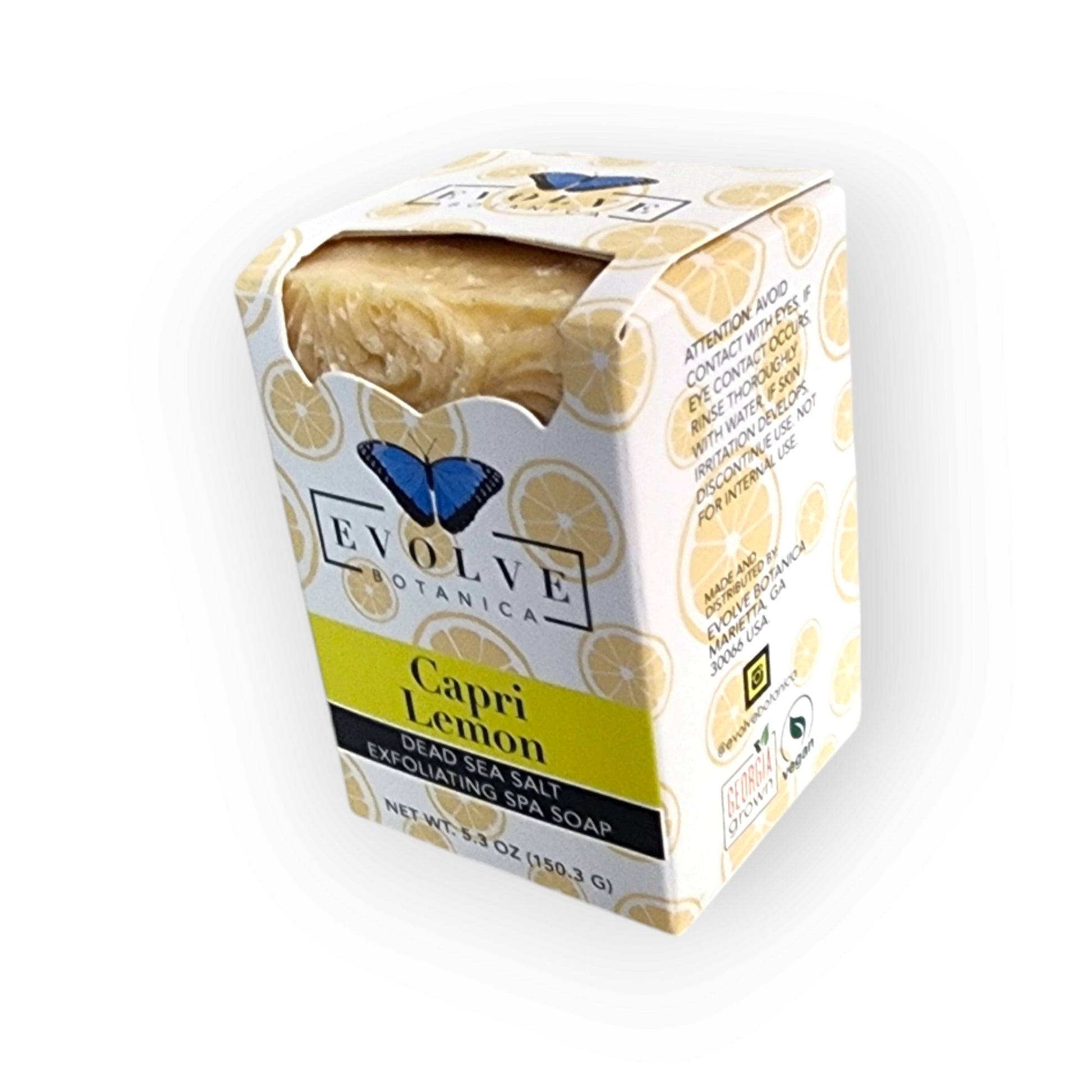 Specialty Soap - Capri Lemon (Limited Edition Salt Bar) - Evolve Botanica ~ Blessings Grow Meadows