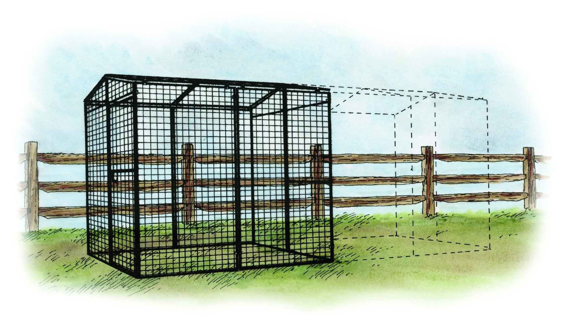 Walk-In 8 ft. Chicken Run (6'6"W x 7'6"L x 6'3"H) - OverEZ Chicken Coop ~ Blessings Grow Meadows