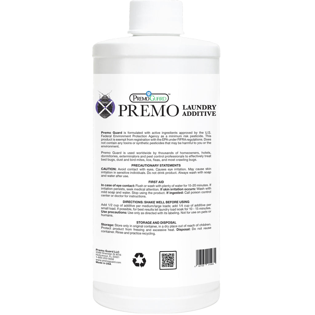 Bed Bug & Mite Killer Laundry Additive - All Natural Non-Toxic - By Premo Guard - Premo Natural Products ~ Blessings Grow Meadows