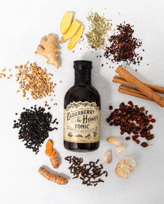 Elderberry and Honey Tonic - Blessings Grow Meadows