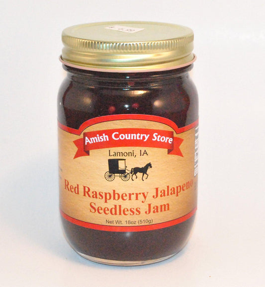 Red Raspberry Jalapeno Seedless Jam 18oz