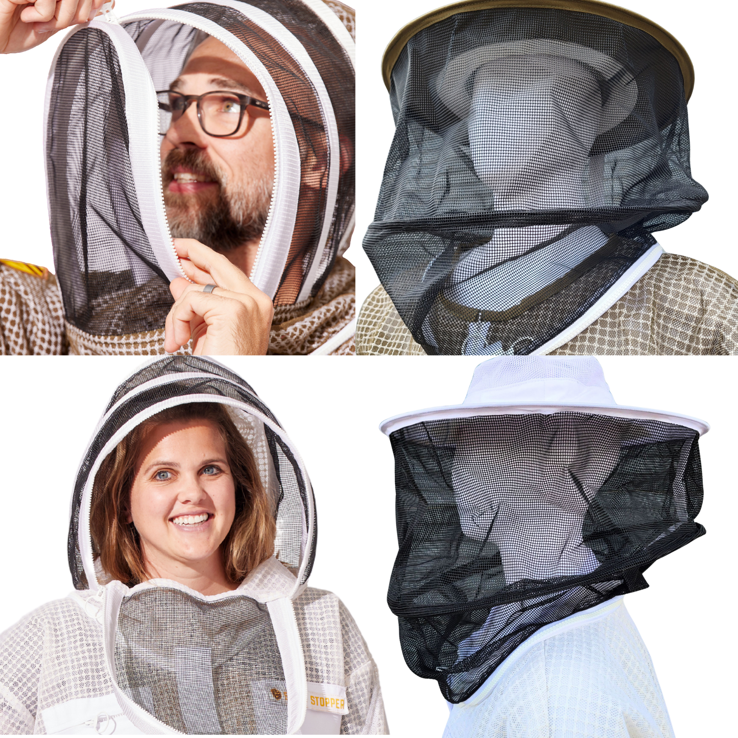 Round or Fencing Beekeeping Veil - Foxhound Bee Company ~ Blessings Grow Meadows
