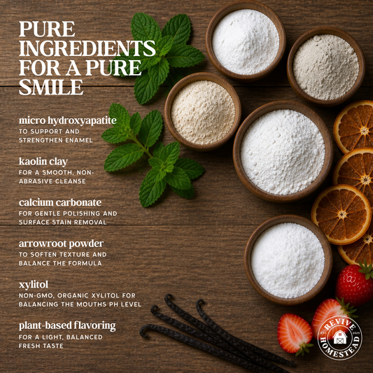 Remineralizing Tooth Powder with Hydroxyapatite + Xylitol