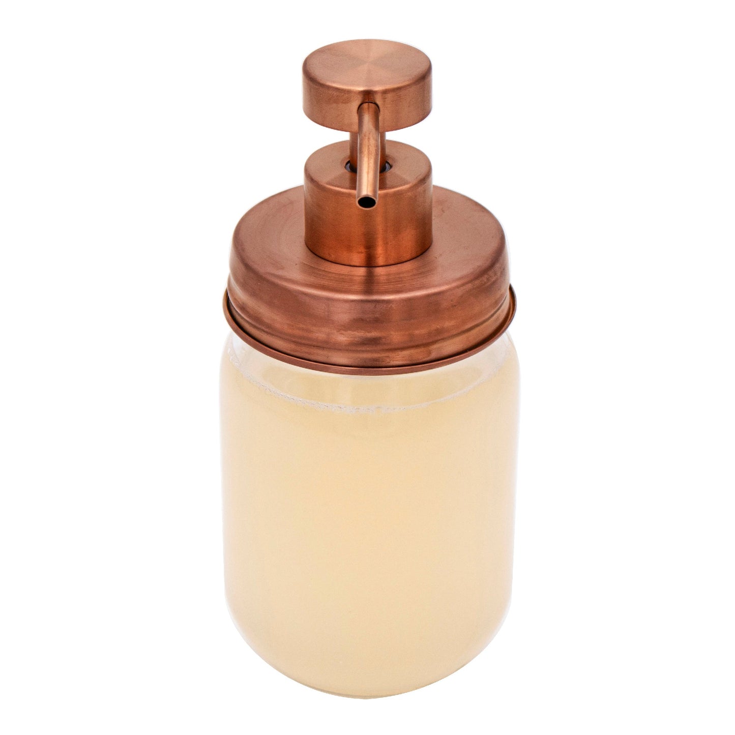 Rose Gold Soap Pump Lid Kit for Regular Mouth Mason Jars